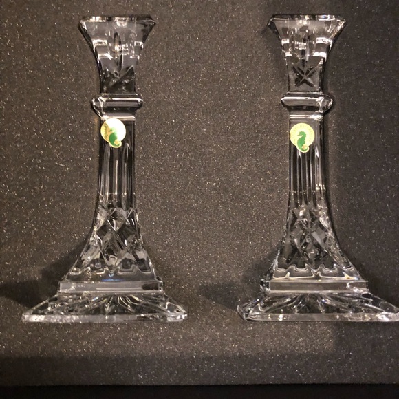 BRAND NEW Waterford Lismore 8in Candlestick, pair - Picture 2 of 5